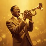 Stylized illustration of a jazz trumpeter evoking Louis Armstrong, namesake of the WordPress 7.0 release