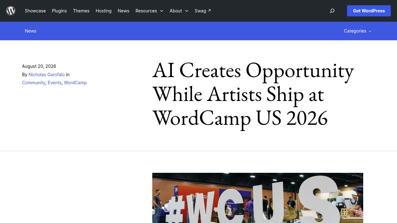 Récap officiel WordPress News de WordCamp US 2026, avec l'annonce des Piplets